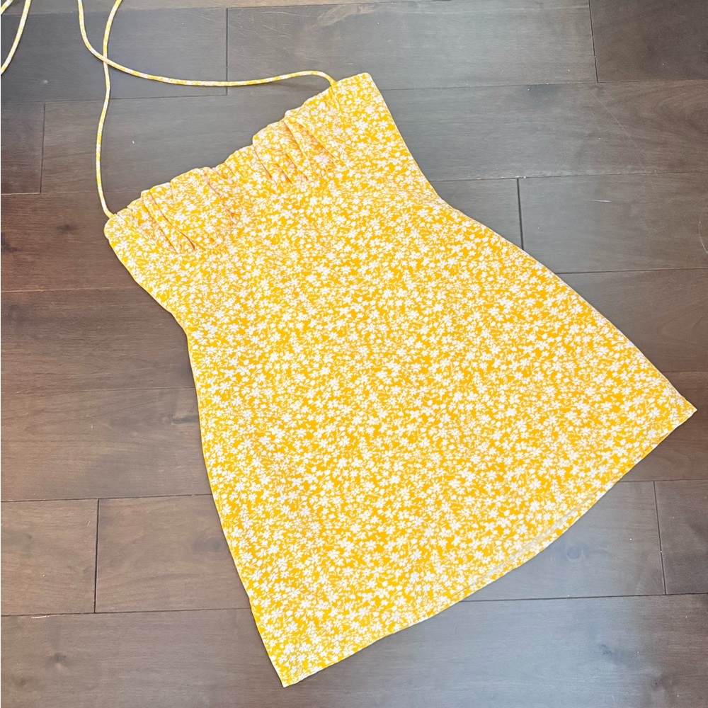 Princess Polly Yellow Floral Dress